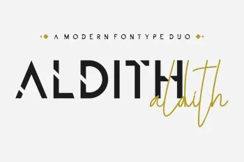 ALDITH Handwritten Font Duo