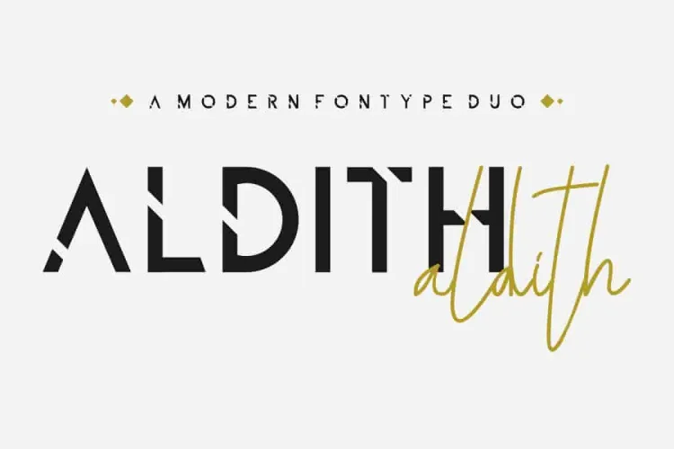 ALDITH Handwritten Font Duo
