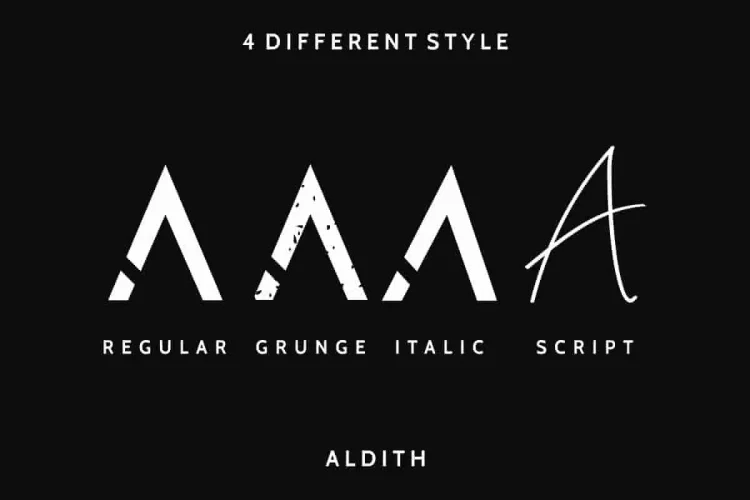 ALDITH Handwritten Font Duo