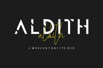ALDITH Handwritten Font Duo