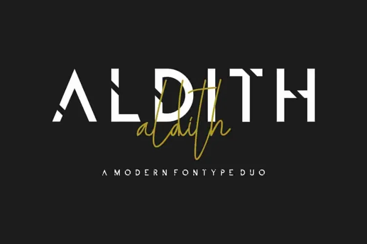 ALDITH Handwritten Font Duo