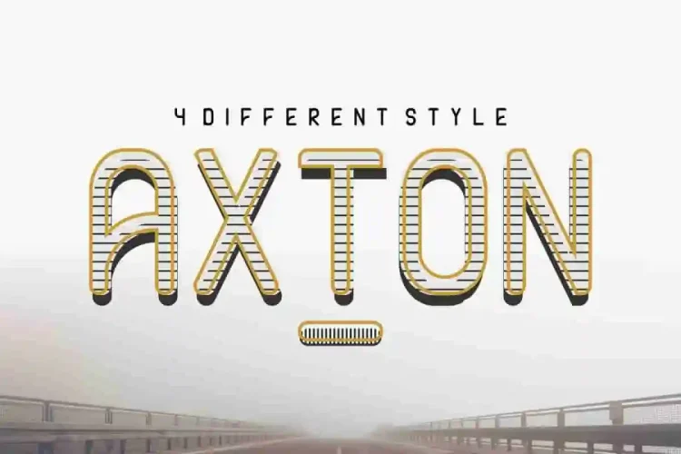 AXTON Sans Serif Retro Fonts