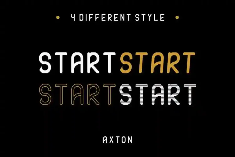 AXTON Sans Serif Retro Fonts