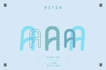 AXTON Sans Serif Retro Fonts