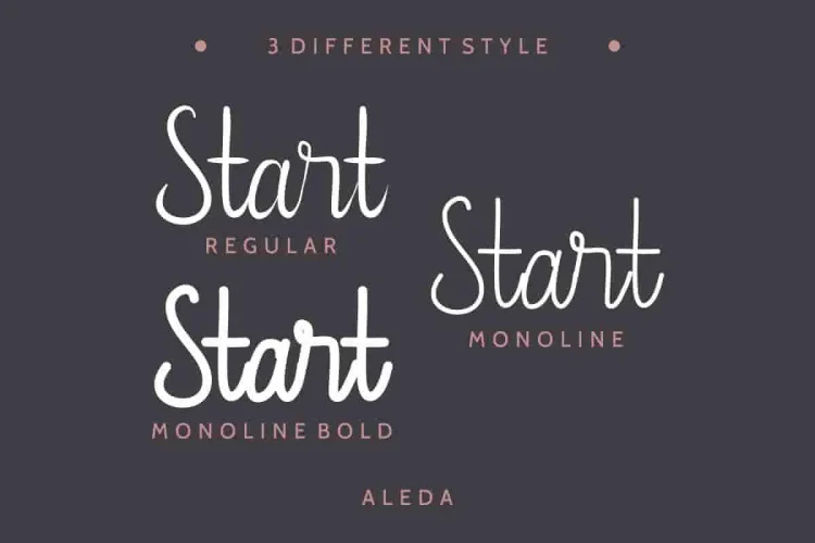 Aleda Script Handwritten Font