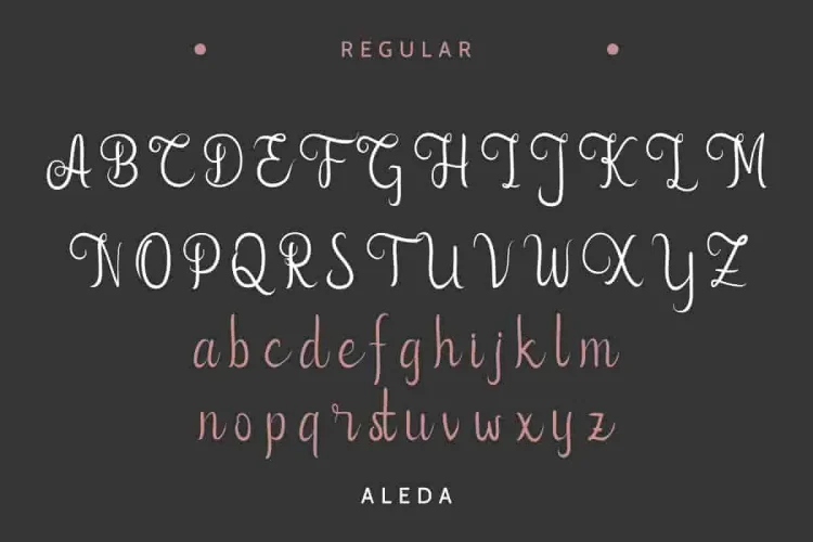 Aleda Script Handwritten Font