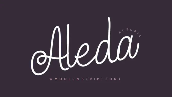 Aleda Script Handwritten Font