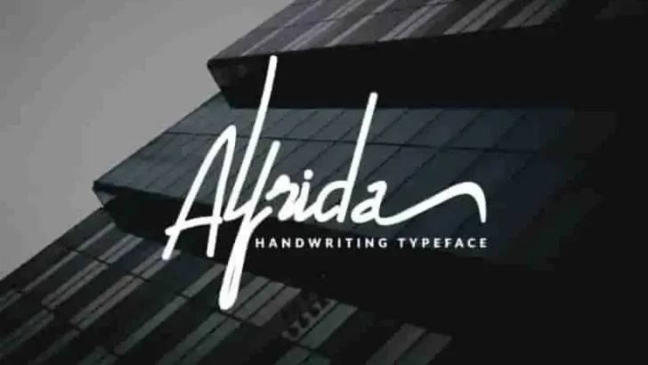 Alfrida Signature Script Font