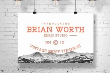 BRIAN WORTH - Vintage Font