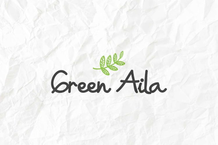 Green Aila Handwriting Font