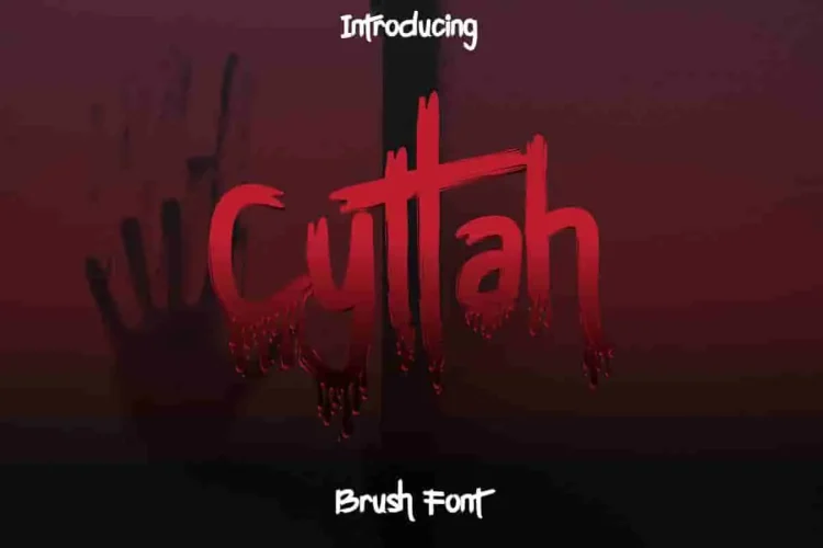 Cover Cyttah Graffiti Brush Font