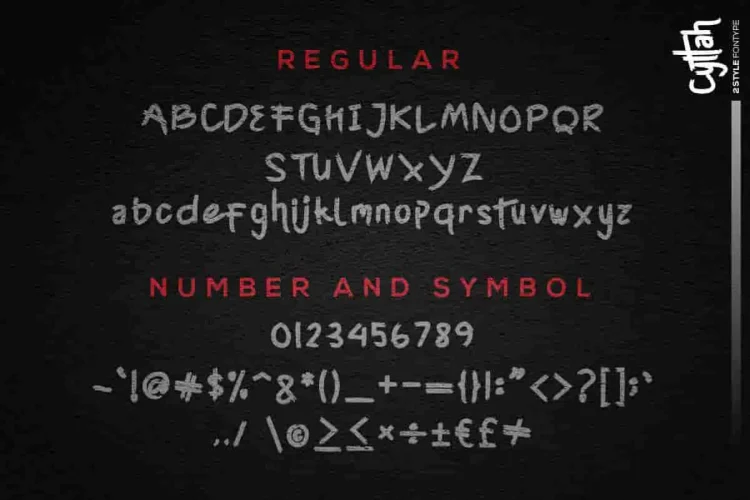 Cyttah Graffiti Brush Font