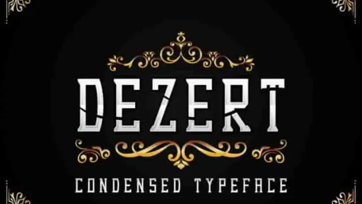 Dezert - Serif Blackletter Font