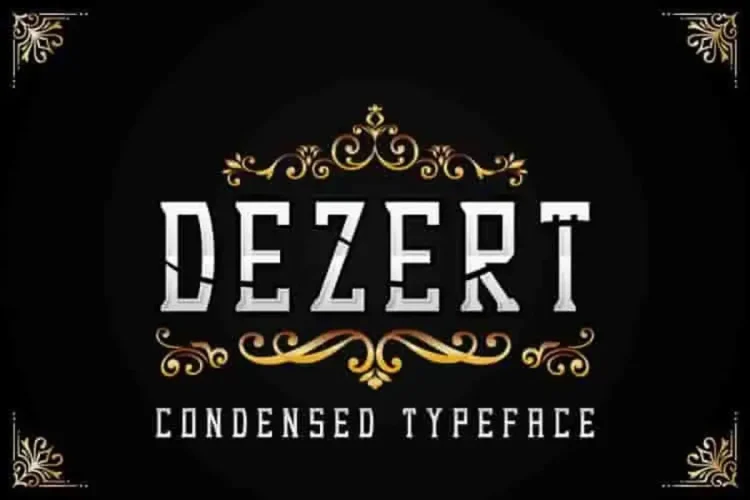 Dezert - Serif Blackletter Font
