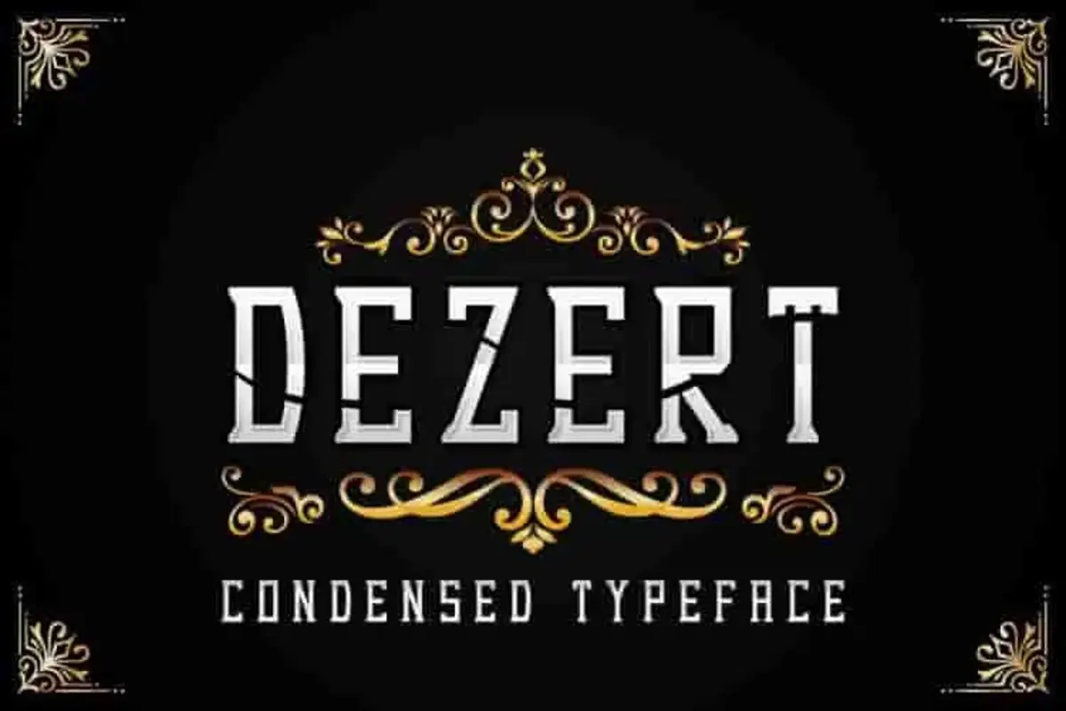 Dezert - Serif Blackletter Font