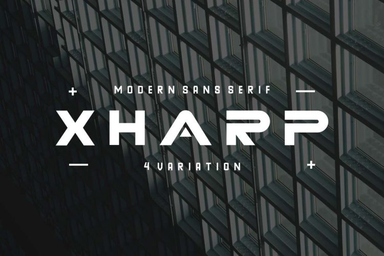 XHARP Futuristic Modern Font - Image 2