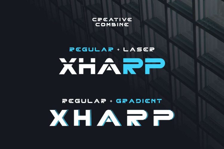 XHARP Futuristic Modern Font - Image 4