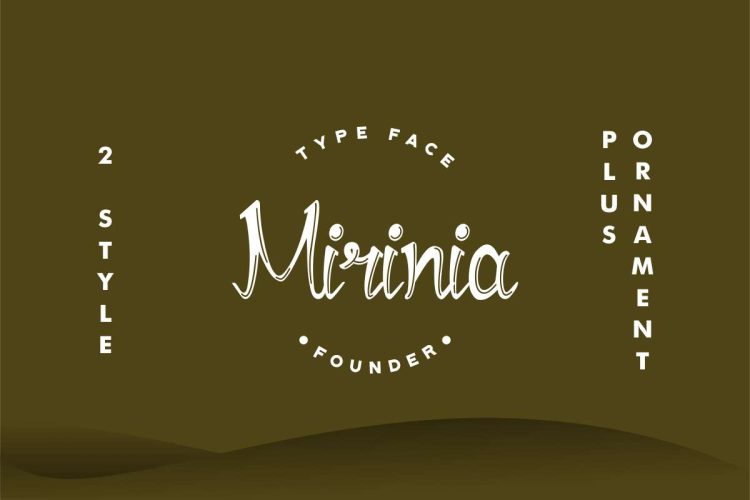 Mirinia Handwritten Lettering Font