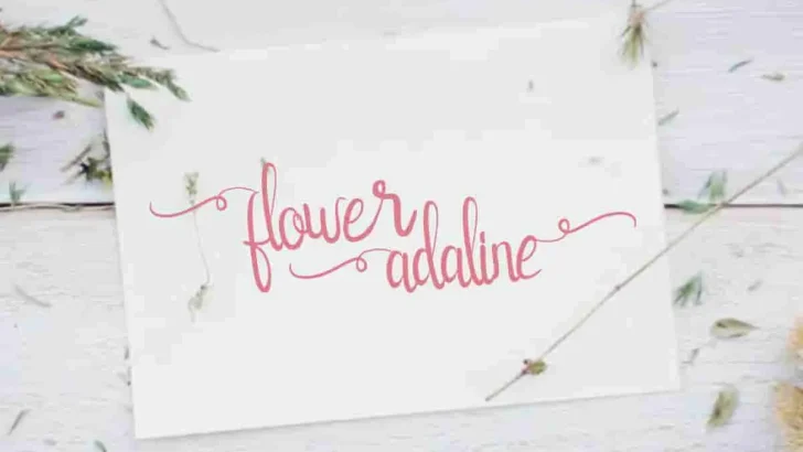 FlowerAdaline Script Font