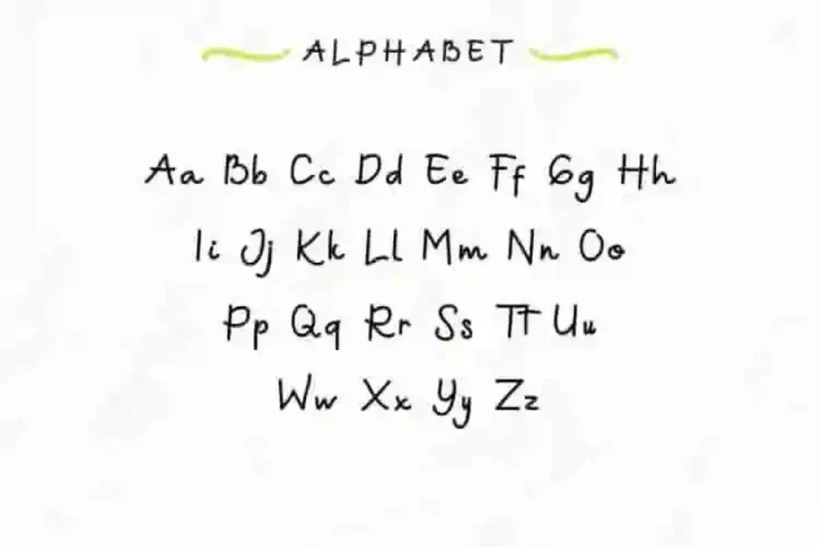 Green Aila Handwriting Font