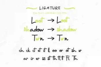 Green Aila Handwriting Font