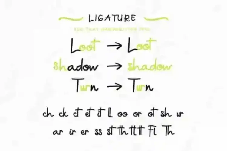 Green Aila Handwriting Font