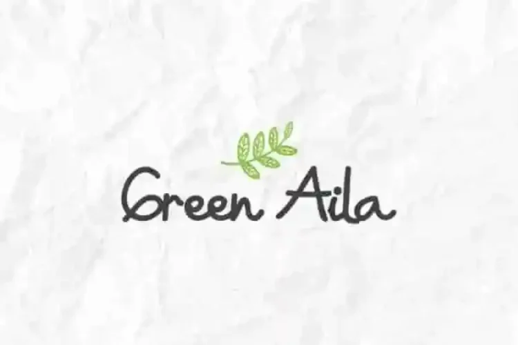 Green Aila Handwriting Font
