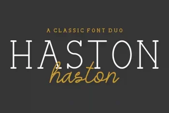Haston Classic Vintage Font Duo