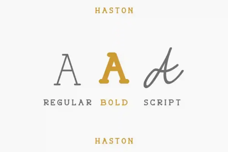 Haston Classic Vintage Font Duo