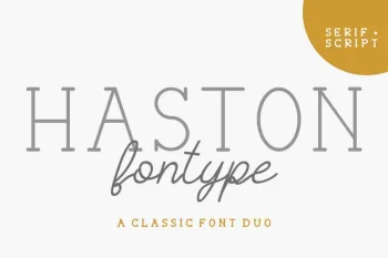 Haston Classic Vintage Font Duo