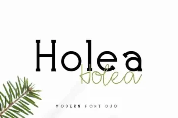 Holea Sans Script Fonts Duo