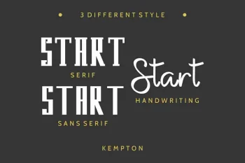 Kempton Handwriting Trio Font