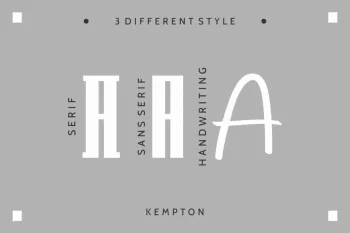 Kempton Handwriting Trio Font