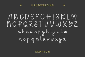 Kempton Handwriting Trio Font