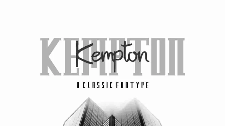 Kempton Handwriting Trio Font