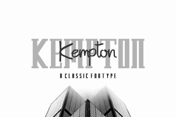 Kempton Handwriting Trio Font