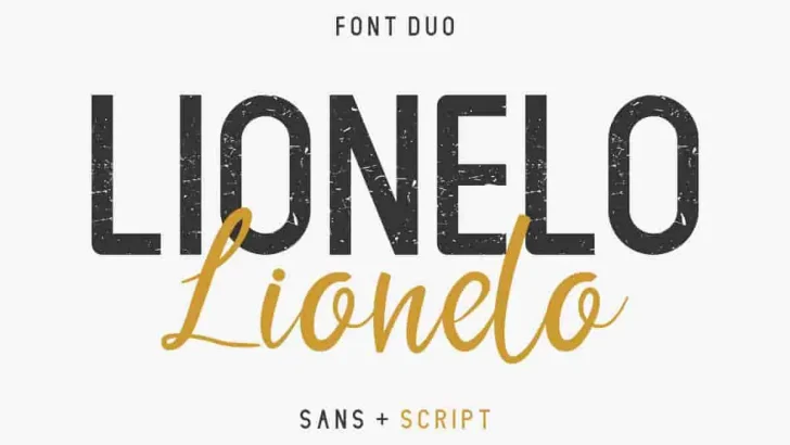 LIONELLO Special Vintage Sans Serif Font