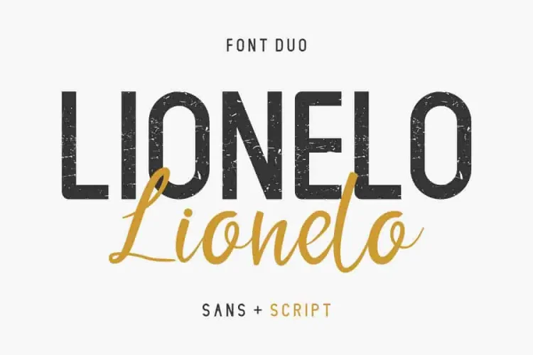 LIONELLO Special Vintage Sans Serif Font