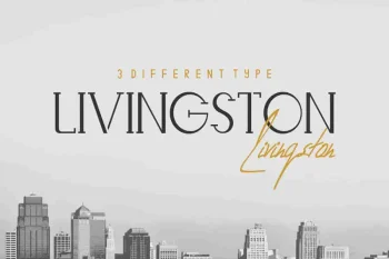 Livingston Script Handwriting Font Trio