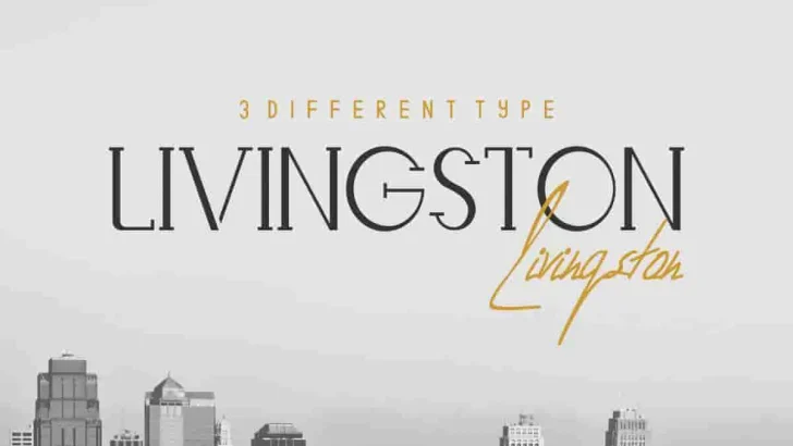 Livingston Script Handwriting Font Trio