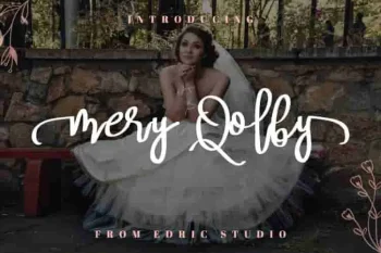 MeryQolby Script Lettering Font