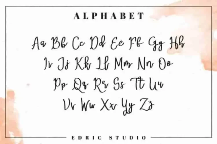 MeryQolby Script Lettering Font