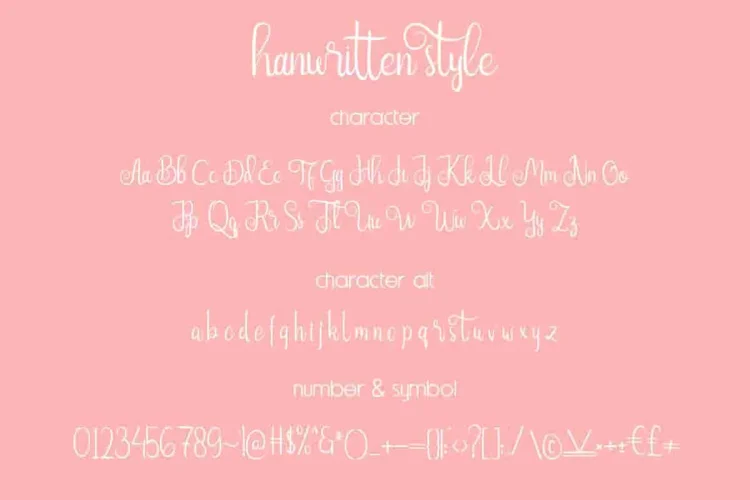 NairiAmber Fancy Handwritten Font Duo