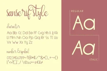 NairiAmber Fancy Handwritten Font Duo