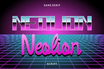 Neolion Retro Style Font Duo