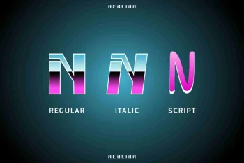 Neolion Retro Style Font Duo