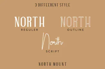 North Mount Trio Style Font