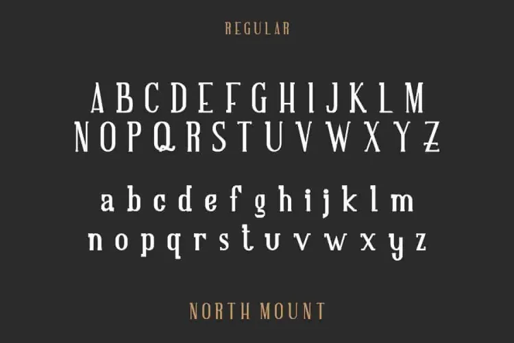 North Mount Trio Style Font