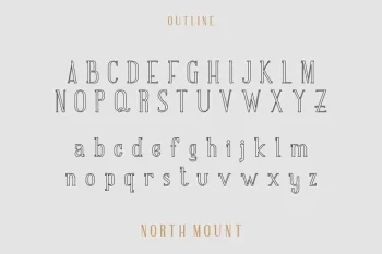 North Mount Trio Style Font