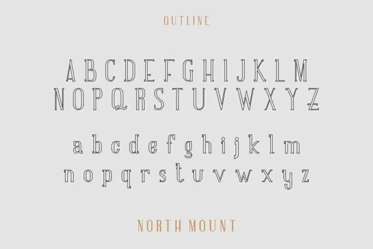 North Mount Trio Style Font